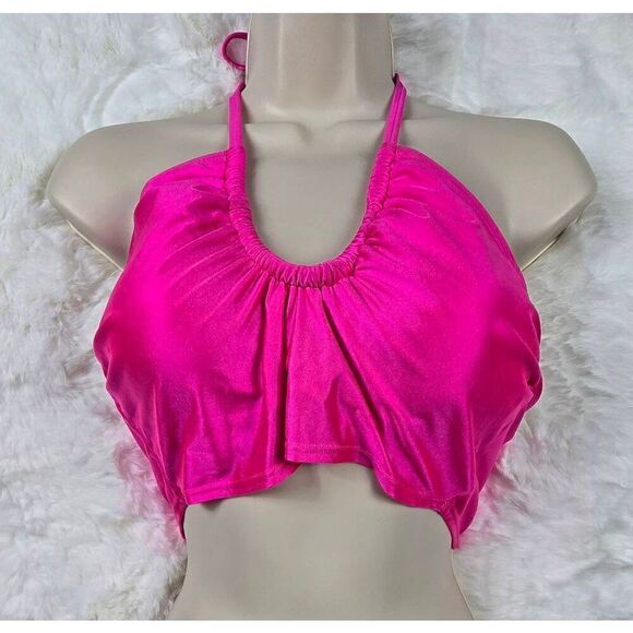 Wild Fable Pink Halter Bikini Top  Medium - Picture 1 of 5